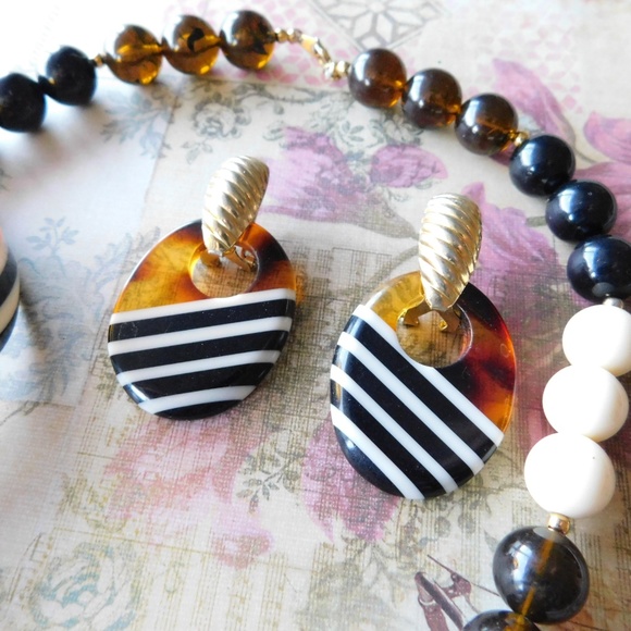 ⭐ RETRO complete SET chunky plastic necklace - Picture 4 of 7